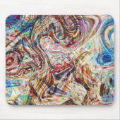 謎の抽象芸術渦巻き マウスパッド (正面)