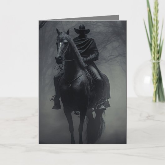 謎の暗い見知らぬ人ハロウィーン シーズンカード (正面)