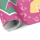 謎の熱狂する謎の謎ピンク ラッピングペーパー (ロールコーナー)