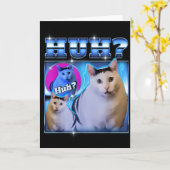 謎の猫 面白い猫 ミーム 不思議な猫 海賊版 カード (黄色い花)