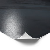 謎の男と花 フォトプリント            (角)