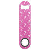 謎の疑問符謎のパズルピンク スピード栓抜き (裏面)