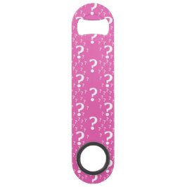 謎の疑問符謎のパズルピンク スピード栓抜き