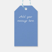 謎の疑問符謎のパズル青 ギフトタグ (裏面)