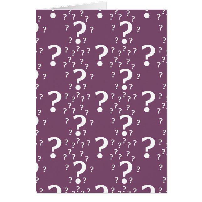 謎の疑問符謎のパズルmauve (正面)