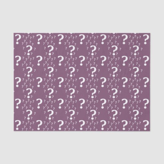 謎の疑問符謎のパズルmauve 薄葉紙 (正面)