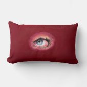 謎の目 ランバークッション (正面)