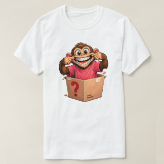 謎の箱の中のサル Tシャツ