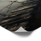 謎の美しい中国の – ガールオンブロークンブリッジP ポスター (角)