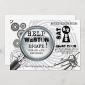 謎の脱出ゲーム招待状 招待状 (正面/裏面)