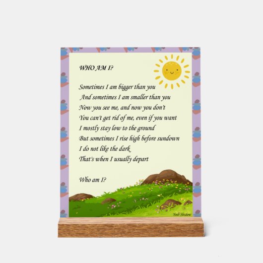 謎の芸術 アクリルサイン (正面)