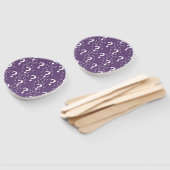 謎の質問マークのなぞなぞパズル紫 ハンドファン (組立なし)