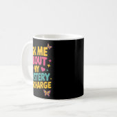 謎の退院サイケな脳みそ面白Tシャツ コーヒーマグカップ (正面左)