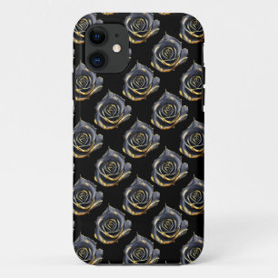 謎の黒いバラ iPhone 11 ケース