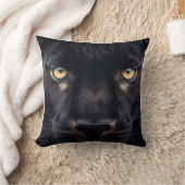 謎の黒いヒョウ クッション (ブランケット)