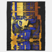 謎めいたエジプトのファラオの写本 フリースブランケット (正面)