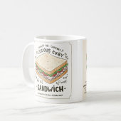 謎めいた感光 コーヒーマグカップ (正面左)