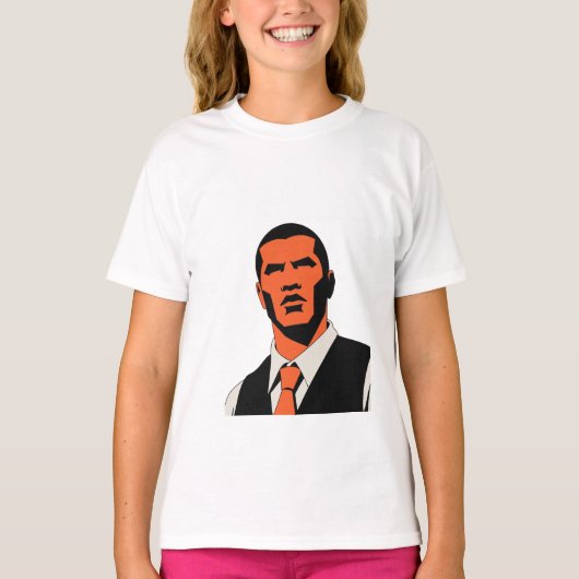 謎めいた男性の表情 Tシャツ (正面)