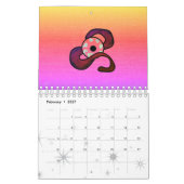 謎めいた絡み合った目 カレンダー (2月 2027)