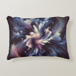 謎を捉えた抽象芸術銀河系デザイン アクセントクッション