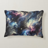 謎を捉えた抽象芸術銀河系デザイン アクセントクッション (裏面)