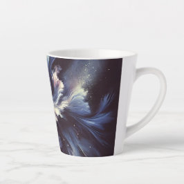 謎を捉えた抽象芸術銀河系デザイン カフェラテマグ