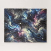 謎を捉えた抽象芸術銀河系デザイン ジグソーパズル (横)