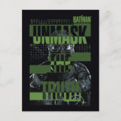 謎を解く人 – 真実を暴露する ポストカード (正面)