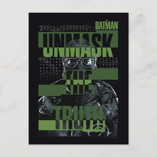 謎を解く人 – 真実を暴露する ポストカード (正面)