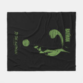 謎を解く「バットマンへ」の疑問符 フリースブランケット (正面(横))