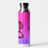 謎パーソナライズされた的な絡み合った目 ウォーターボトル (左面)