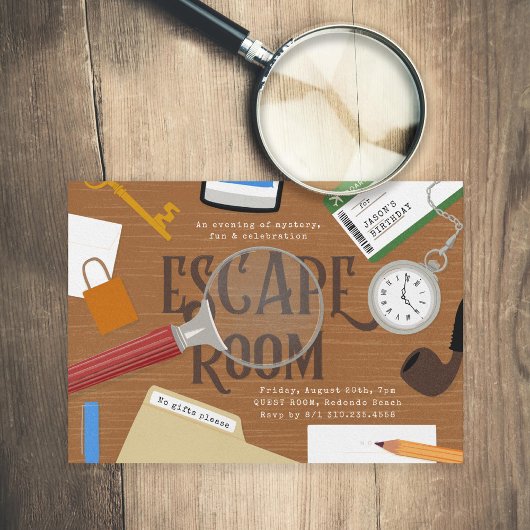 謎解き脱出ゲームの誕生日パーティー 招待状