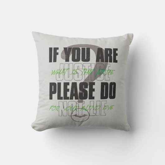 謎解き – もし正義は嘘をつかないでくれ クッション (正面)