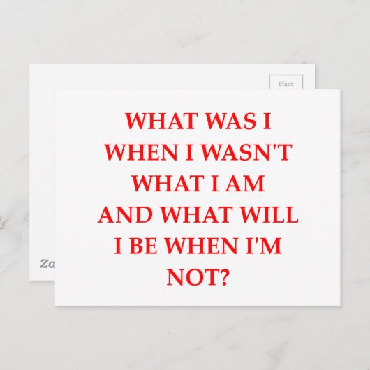 謎 ポストカード (正面/裏面)