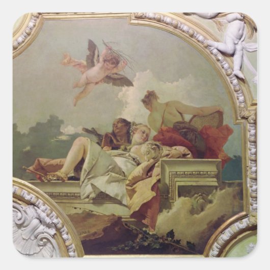 謙虚さと寛大さと真実 スクエアシール (正面)