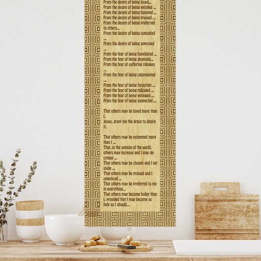 謙虚さの小さな人 ポスター (キッチン)