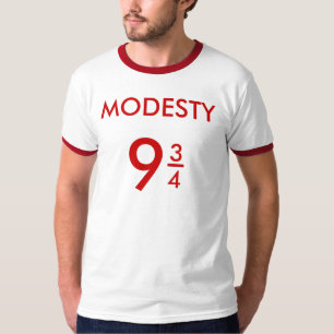 謙虚さは9つの3/4.メンズ袖のTシャツをショートさせます Tシャツ