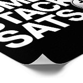 謙虚さを忘れずに sats を積み上げる ポスター (角)