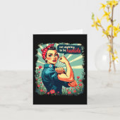 謙虚さを目指さないカマラ・ハリス フェミニストW カード (黄色い花)