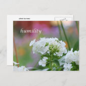 謙虚さ ポストカード (正面/裏面)