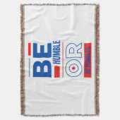 謙虚であるか謙虚である スローブランケット (正面縦)