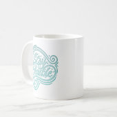 謙虚である コーヒーマグカップ (正面左)
