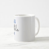 謙虚である コーヒーマグカップ (正面右)