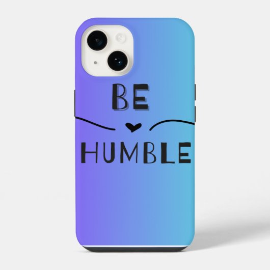 謙虚である iPhoneケース (裏面)