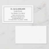 謙虚でミニマリストの名刺 名刺 (正面/裏面)