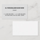 謙虚で保守的なビジネス企業のカード 名刺 (正面/裏面)