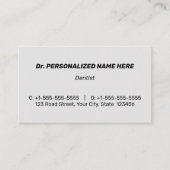 謙虚で保守的なビジネス企業のカード 名刺 (正面)