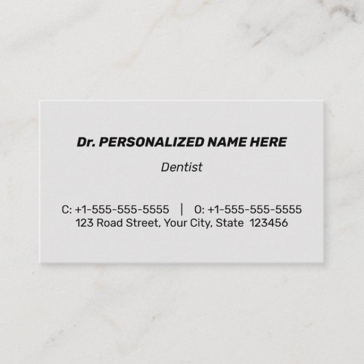 謙虚で保守的なビジネス企業のカード 名刺 (正面)