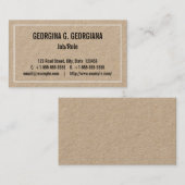 謙虚で基本的でミニマリストな名刺 名刺 (正面/裏面)