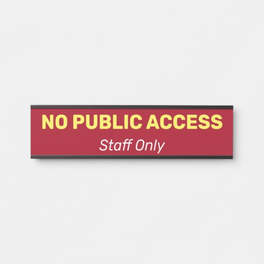 謙虚で基本的シンプルな情報なし サインプレート (正面)